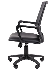 Офисное кресло CHAIRMAN 606 ЭКО, экокожа, черный